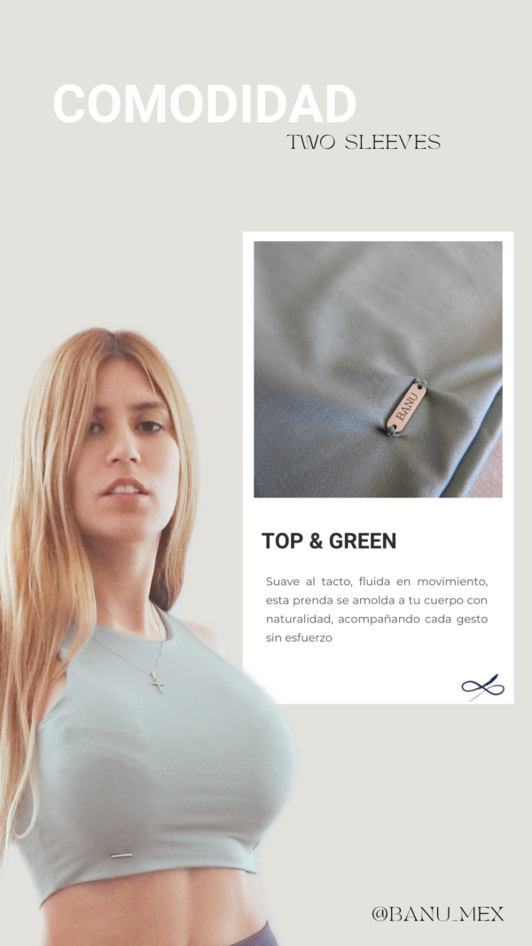 Top & Green Two Sleeves