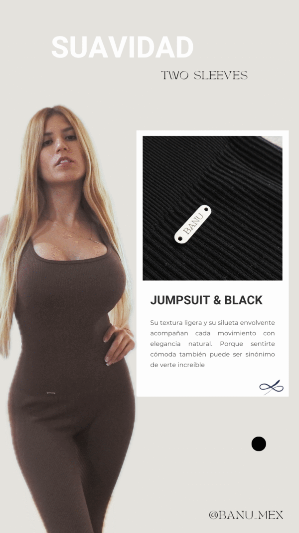 Jumpsuit & Black Two Sleeves